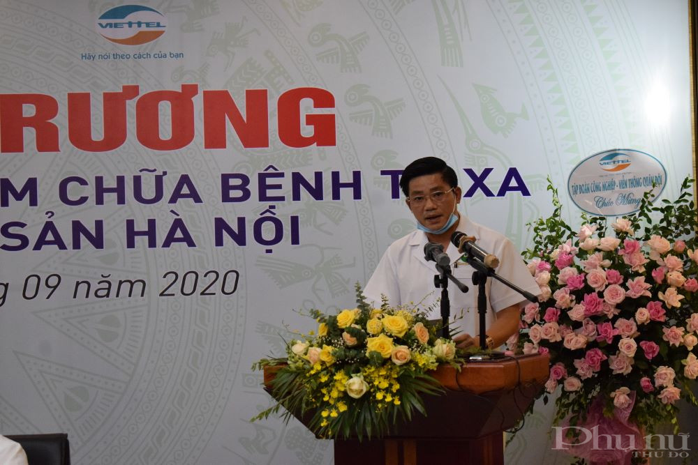 PGS.TS Nguyễn Duy Ánh phát biểu tại lễ khai trương.