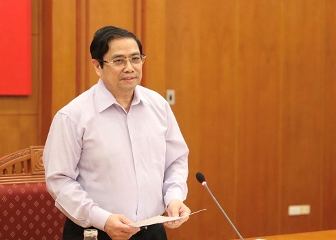 Đồng chí Phạm Minh Chính phát biểu kết luận tại phiên họp. Đồng chí Phạm Minh Chính phát biểu kết luận tại phiên họp.