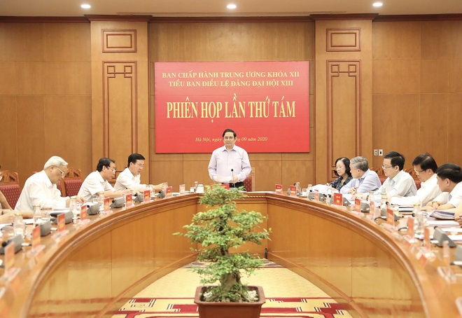Tiểu ban Điều lệ Đảng Đại hội XIII tổ chức phiên họp thứ tám. Tiểu ban Điều lệ Đảng Đại hội XIII tổ chức phiên họp thứ tám.