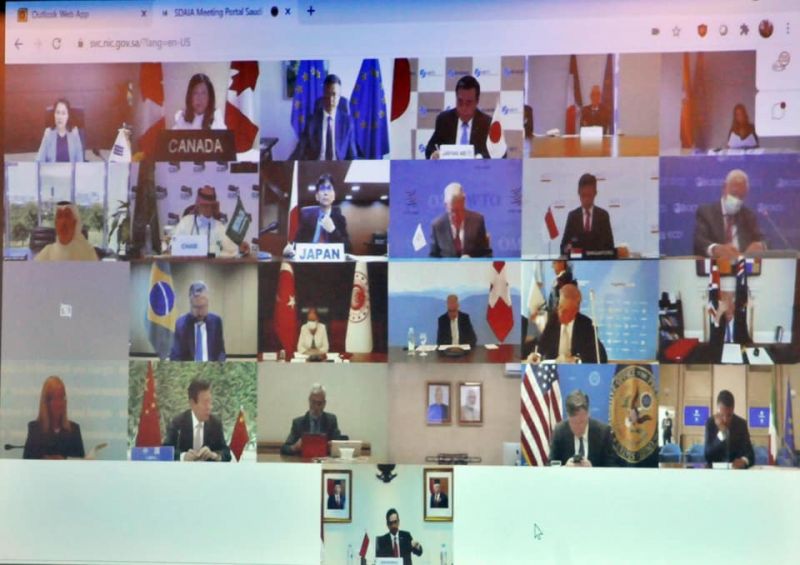 Đại biểu các nước phát biểu trực tuyến