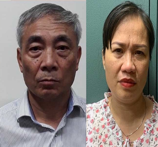 Bị can Nguyễn Ngọc Hiền và Trịnh Thị Thuận. Bị can Nguyễn Ngọc Hiền và Trịnh Thị Thuận.