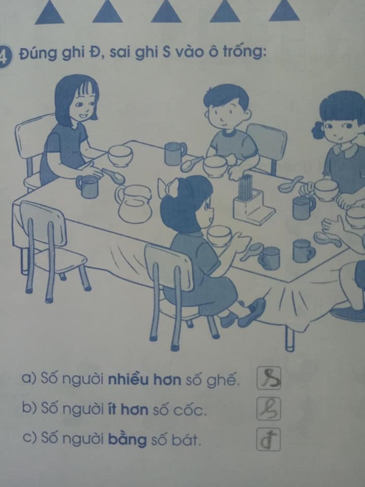 Học sinh lớp 1 mới đi học đã phải đếm số theo đề bài trên. Nhiều phụ huynh kêu 