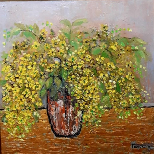 Cùng ngắm Quốc hoa các nước ASEAN rực rỡ trong triển lãm tranh tại Hà Nội - ảnh 15