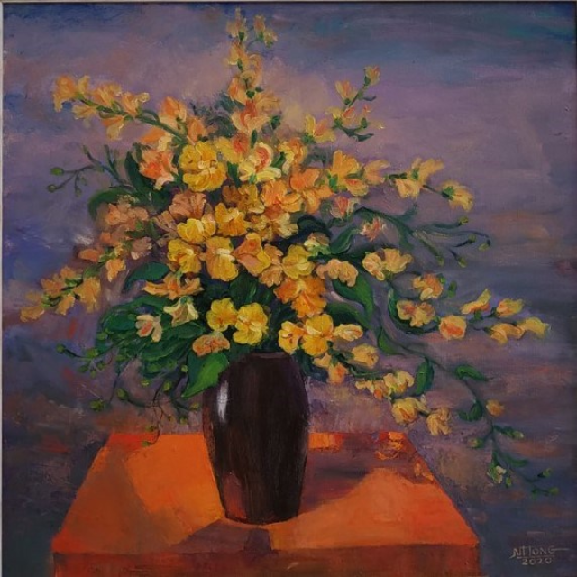 Hoa Padauk-Gi&aacute;ng hương mắt chim, Quốc hoa Myanmar, t&aacute;c giả Nguyễn Hồng.