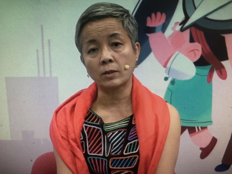 bà Nguyễn vân Anh, Giám đốc Trung tâm CSAGA chia sẻ tại buổi tọa đàm