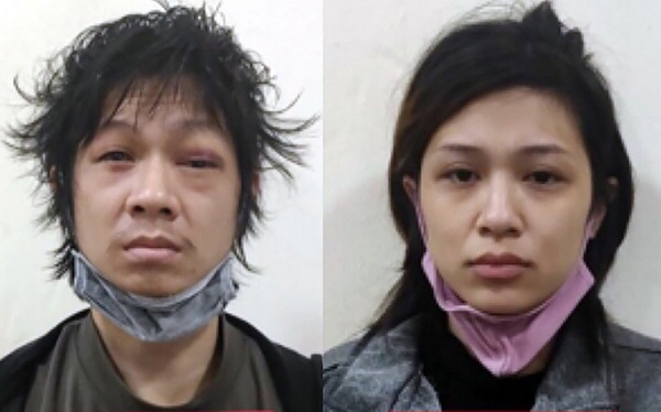 Tuấn và Lan Anh lúc bị bắt