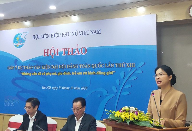 đồng chí Hà Thị Nga – Chủ tịch Hội LHPN Việt Nam