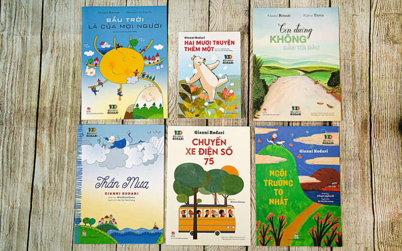 C&aacute;c t&aacute;c phẩm của Rodari do NXB Kim Đồng ấn h&agrave;nh nh&acirc;n kỷ niệm 100 năm ng&agrave;y sinh của &ocirc;ng.