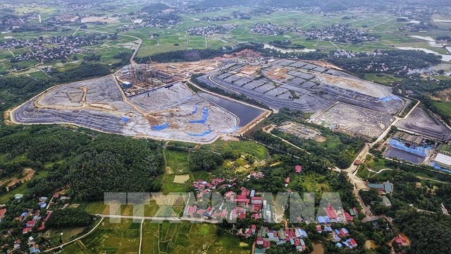 Toàn cảnh khu liên hợp xử lý chất thải Nam Sơn. (Ảnh: Thành Đạt - TTXVN).