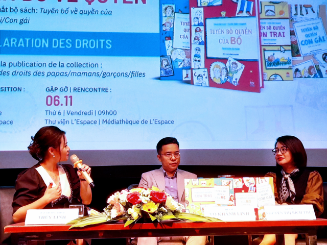 Tọa đàm có sự tham dự của TS. Võ Khánh Linh  và TS. Nguyễn Thị Bích Thủy