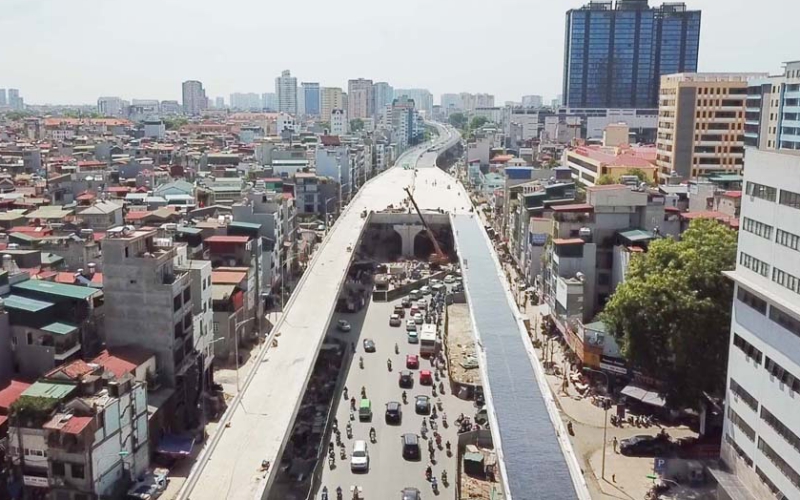 đường vành đai 2 trên cao sắp được đưa vào khai thác đường vành đai 2 trên cao sắp được đưa vào khai thác