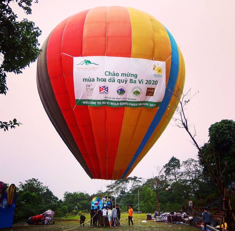 Khinh khí cầu ở Ba Vì Khinh khí cầu ở Ba Vì