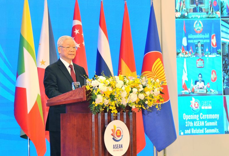 Tổng Bí thư, Chủ tịch nước Nguyễn Phú Trọng phát biểu chào mừng hội nghị Tổng Bí thư, Chủ tịch nước Nguyễn Phú Trọng phát biểu chào mừng hội nghị