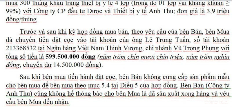 Khách hàng tố Công CP đầu tư Dược và Thiết bị Y tế Anh Thu gài bẫy để chiếm đoạt tài sản - ảnh 3