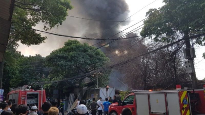 Hiện trường đám cháy