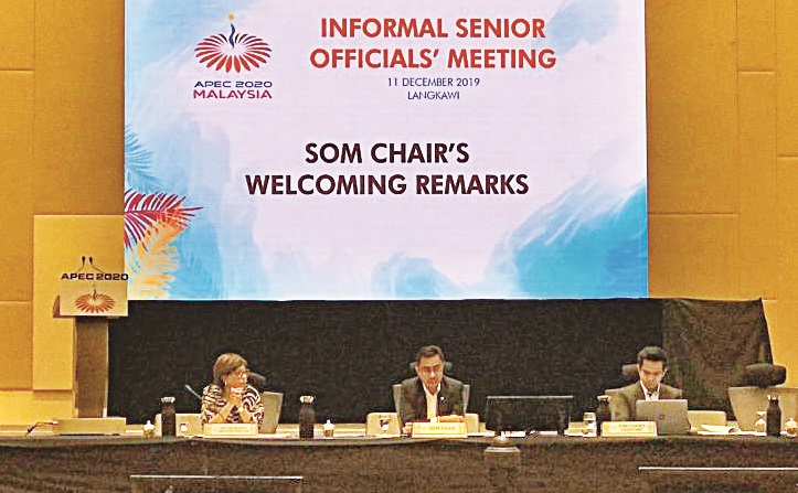 Hội nghị các quan chức cao cấp AFEC 2020 không chính thức diễn ra tại Trung tâm HNQT Langkawi, Malaysia (ảnh Mạnh Tuân)