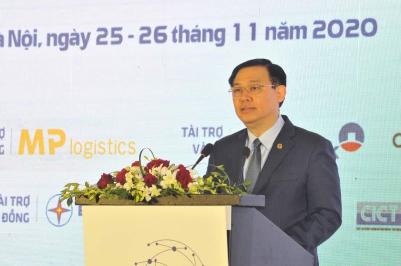 Bí thư Thành ủy Hà Nội Vương Đình Huệ phát biểu tại diễn đàn Bí thư Thành ủy Hà Nội Vương Đình Huệ phát biểu tại diễn đàn