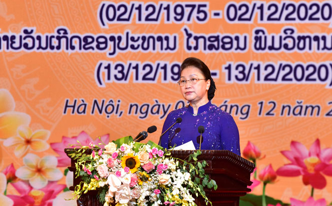 Chủ tịch Quốc hội Nguyễn Thị Kim Ngân phát biểu tại lễ kỷ niệm