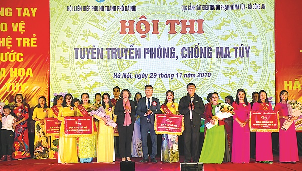 Hội LHPN H&agrave; Nội phối hợp Cục cảnh s&aacute;t điều tra về tội phạm ma t&uacute;y - Bộ C&ocirc;ng an tổ chức hội thi tuy&ecirc;n truyền ph&ograve;ng, chống ma t&uacute;y năm 2019