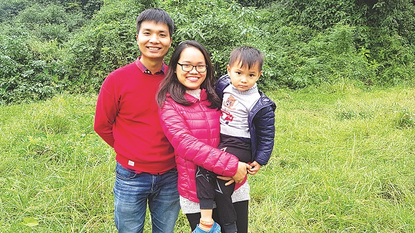 Gia đ&igrave;nh hạnh ph&uacute;c của anh Nguyễn Văn Long