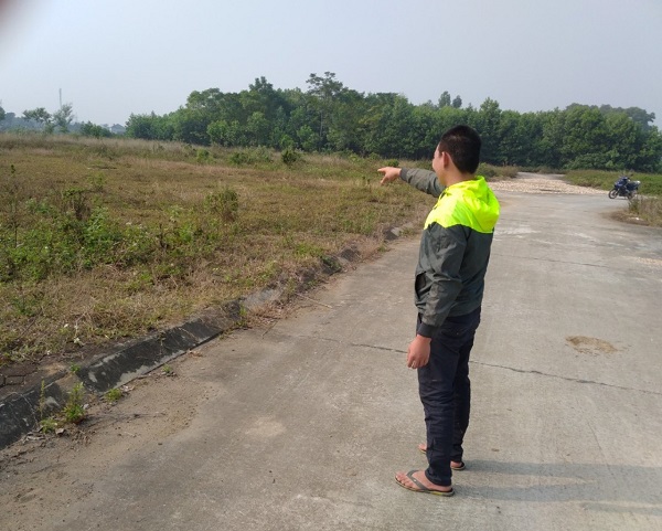 Khu đất dịch vụ x&atilde; T&acirc;n X&atilde; chưa được ho&agrave;n thiện v&agrave; b&agrave;n giao đến hộ d&acirc;n