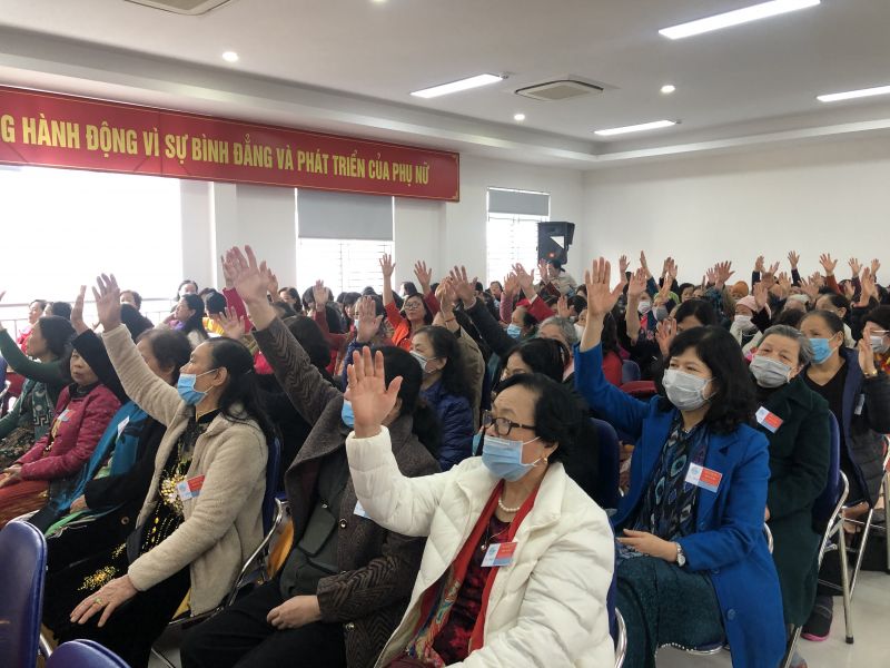 HVPN Chi hội 10 biểu quyết chọn ra Chi hội trưởng, Chi hội phó nhiệm kỳ 2021 - 2026