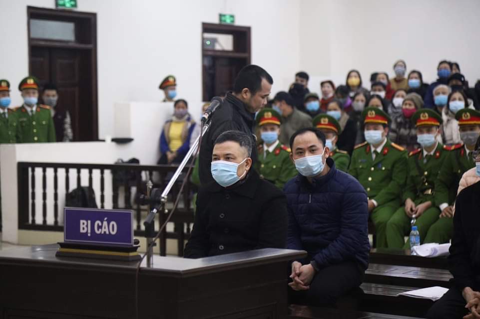 Các bị cáo tại Toà