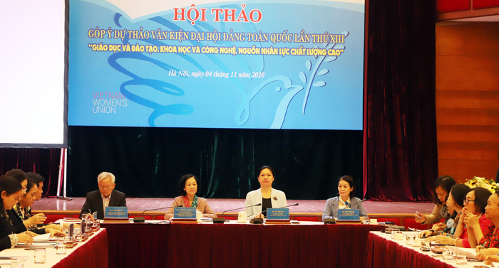 Ủy vi&ecirc;n Bộ ch&iacute;nh trị, B&iacute; thư Trung ương Đảng, Trưởng ban d&acirc;n vận Trung ương Trương Thị Mai dự, chỉ đạo Hội thảo 