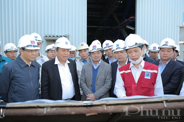 Đo&agrave;n c&ocirc;ng t&aacute;c của Ch&iacute;nh phủ kiểm tra dự &aacute;n Nhiệt điện Th&aacute;i B&igrave;nh 2.