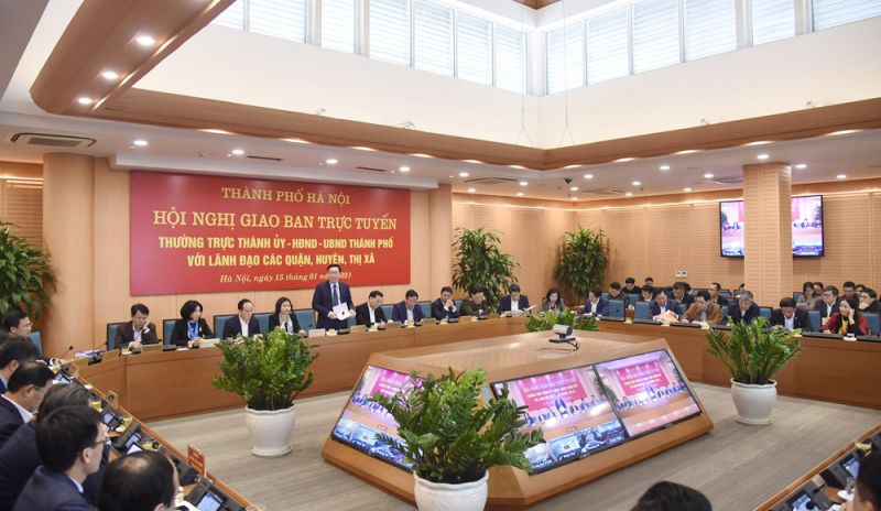 Quang cảnh hội nghị chiều 15-1.