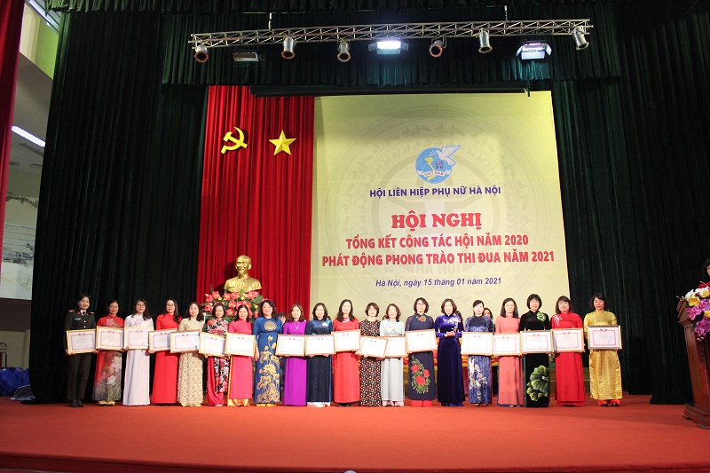 Các đơn vị nhận Bằng khen của Hội LHPN Hà Nội