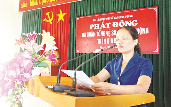 Chị Đỗ Thị Thắm &ndash; Chủ tịch Hội LHPN x&atilde; Dương Quang