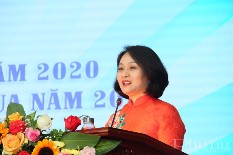 Phát biểu tại hội nghị, đồng chí Phạm Thị Thanh Hương cho biết, Hội LHPN quận Ba Đình là 1 trong 5 đơn vị đứng đầu của cụm thi đua với nhiều hoạt động sáng tạo, mô hình, cách làm hay…