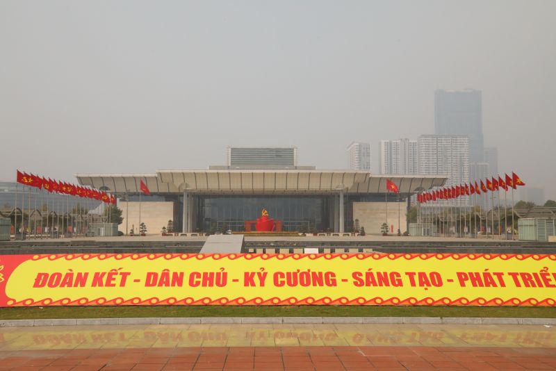 Trung tâm hội nghị quốc gia là nơi diễn ra Đại hội đại biểu toàn quốc lần thứ XIII của Đảng từ ngày 25/1 đến 2/2