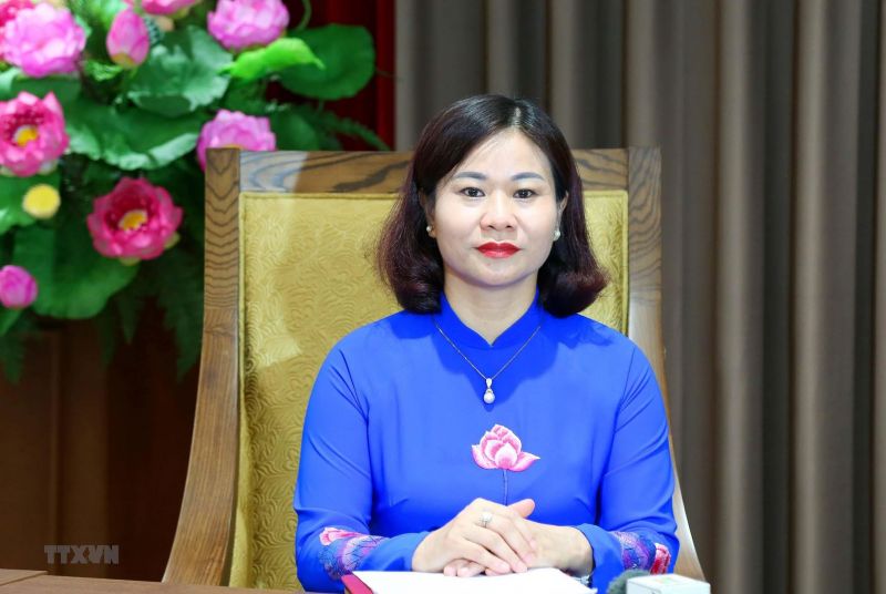 Phó Bí thư Thường trực Thành ủy Hà Nội Nguyễn Thị Tuyến. (Ảnh: TTXVN phát)