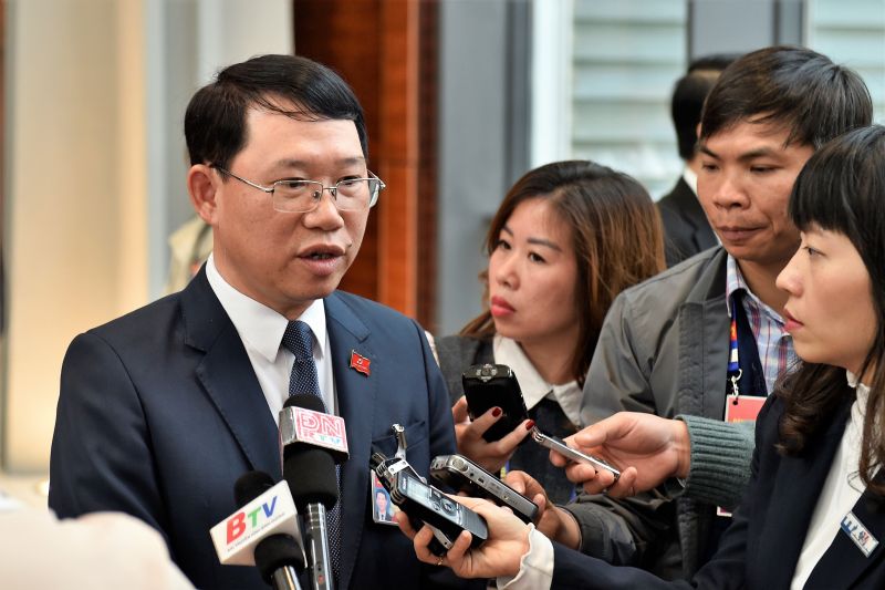 Đại biểu Lê Ánh Dương, Phó Bí thư Tỉnh uỷ, Chủ tịch UBND tỉnh Bắc Giang. Ảnh: VGP/Nhật Bắc