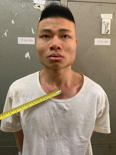 Đối tượng Thắng tại cơ quan điều tra