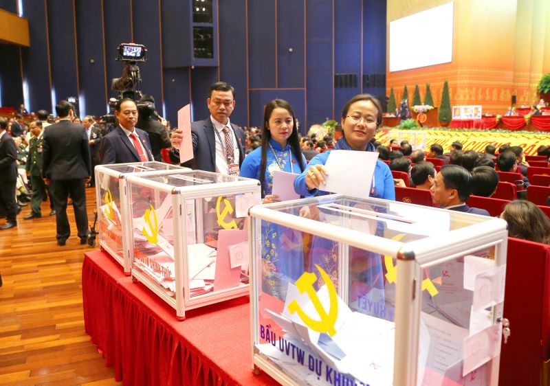 Đại hội XIII tiến hành bỏ phiếu bầu Ban Chấp hành Trung ương khóa XIII - ảnh 16