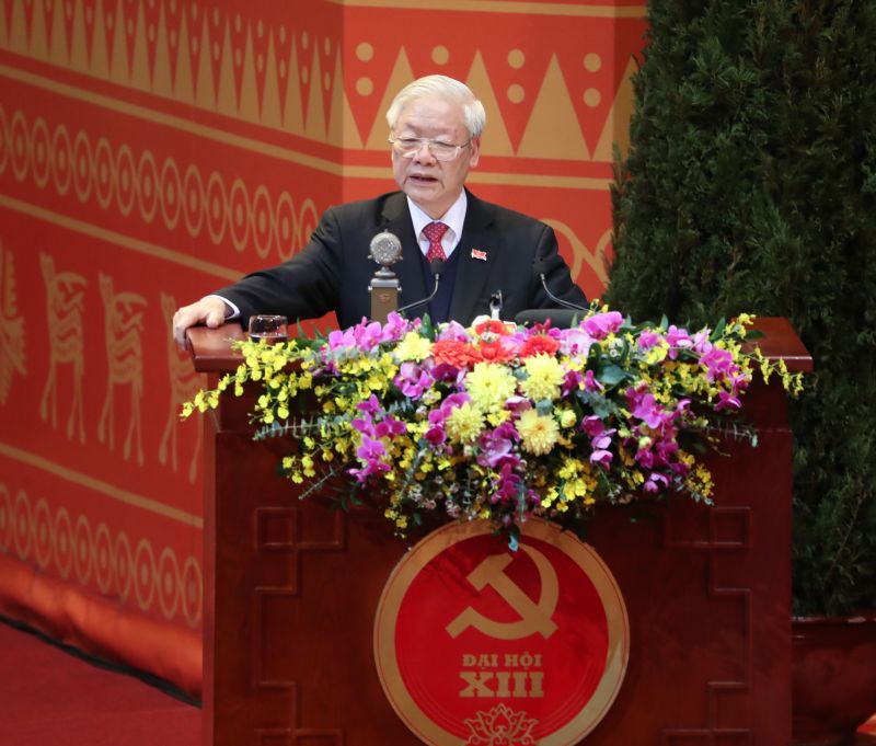 Toàn văn phát biểu Bế mạc của Tổng Bí thư, Chủ tịch Nước Nguyễn Phú Trọng tại Đại hội Đảng toàn quốc lần thứ XIII - ảnh 1