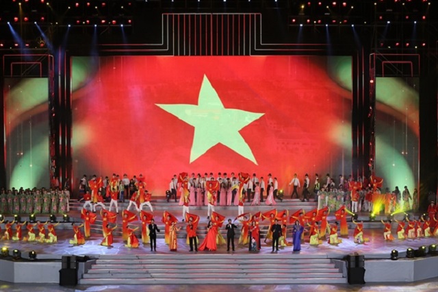 Một tiết mục hoành tráng, công phu trong buổi tổng duyệt chương trình