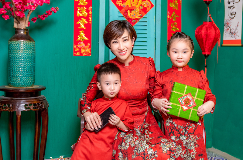 Lều Phương Anh chia sẻ c&aacute;c con của c&ocirc; rẩt ngoan v&agrave; thương mẹ