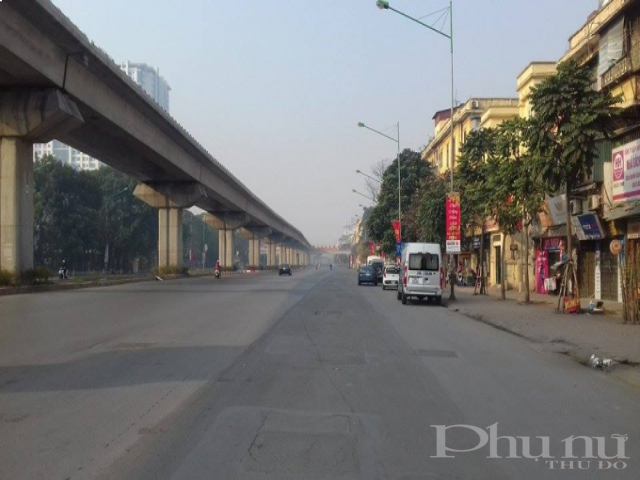 Đường Quang Trung - H&agrave; Đ&ocirc;ng vắng vẻ.