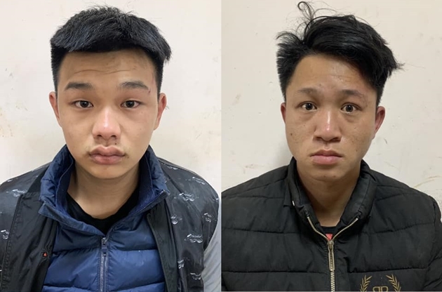 Đối tượng Nguyễn Mạnh H&ugrave;ng v&agrave; Phạm Văn Thủy. Ảnh: C&ocirc;ng an H&agrave; Nội.