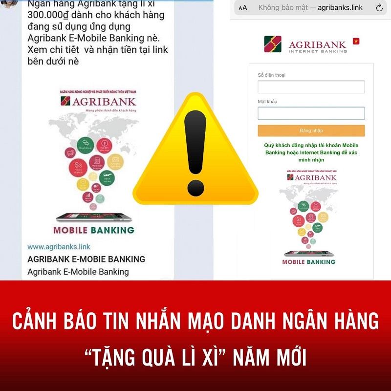 Xuất hiện chiêu lừa mạo danh ngân hàng "tặng quà lì xì" năm mới - ảnh 1