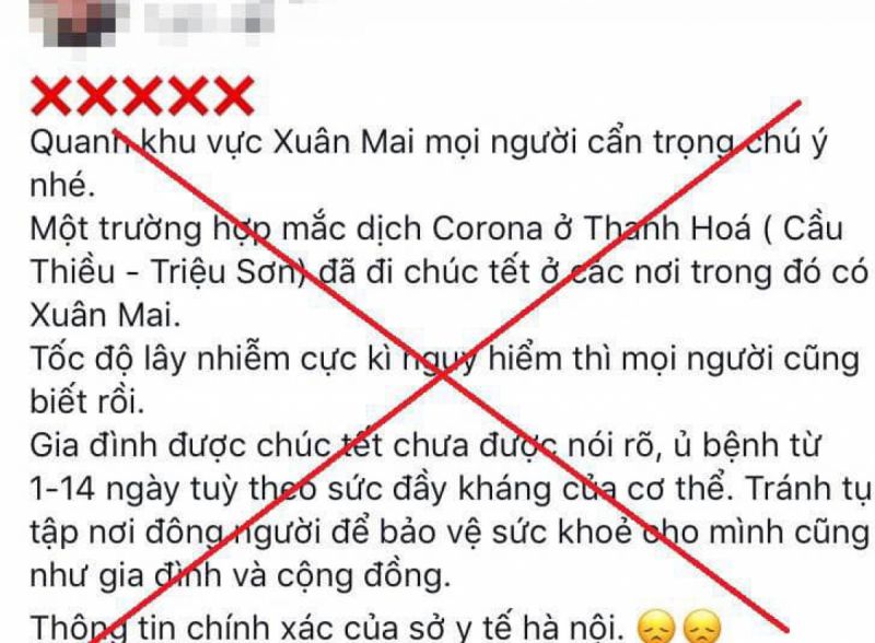 Tin giả về dịch COVID-19 trên mạng xã hội. Tin giả về dịch COVID-19 trên mạng xã hội.