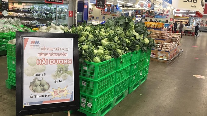Chiều 22/2 siêu thị, bán lẻ bắt đầu bán nông sản Hải Dương - ảnh 1
