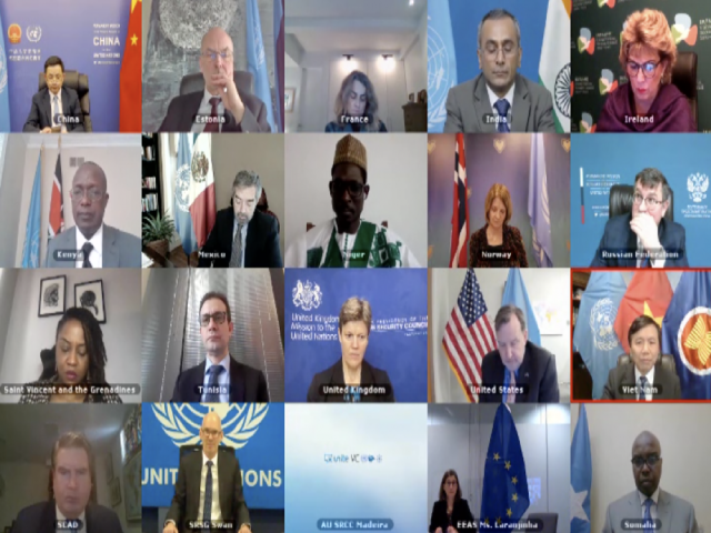 HĐBA LHQ họp trực tuyến c&ocirc;ng khai về t&igrave;nh h&igrave;nh Somalia v&agrave; hoạt động của Ph&aacute;i bộ Hỗ trợ của LHQ tại Somalia.