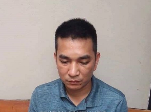 Vũ Thanh Hùng tại cơ quan Công an.