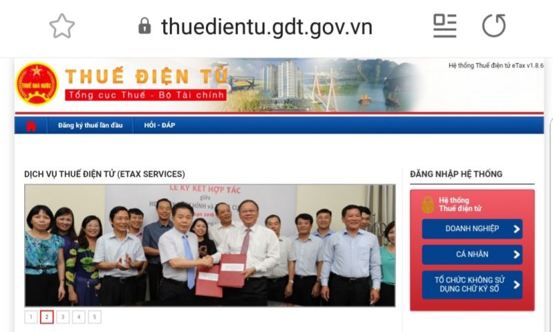 Trang thuế điện tử