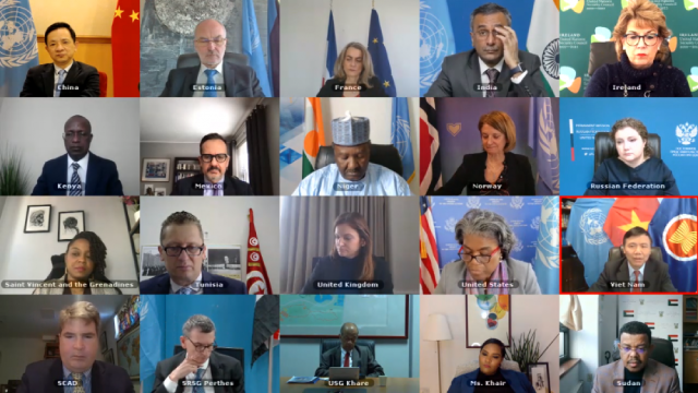 HĐBA LHQ họp c&ocirc;ng khai trực tuyến về t&igrave;nh h&igrave;nh Sudan v&agrave; hoạt động của UNITAMS.